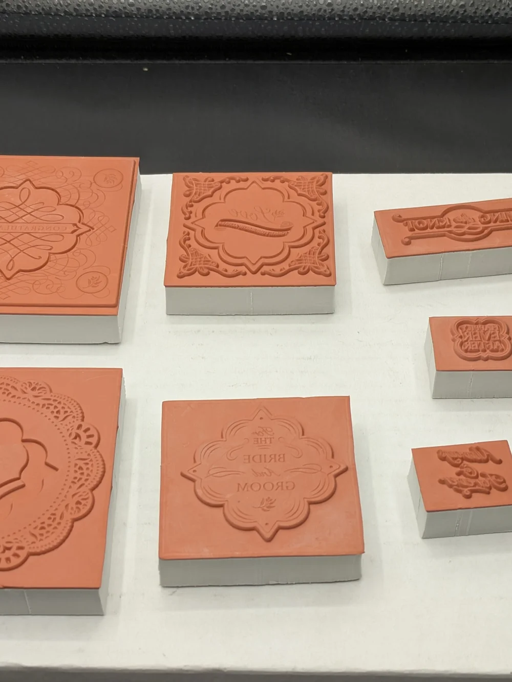 Crafts Rubber Stamps Bride and Groom Wedding Theme